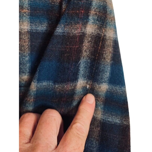 Vintage 70s Pendleton 100% Virgin Wool Shirt Mens XLarge Plaid Made in USA - Picture 4 of 5